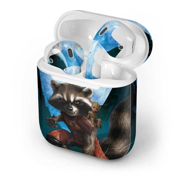 Marvel Rocket and Baby Groot Cosmic Bond Apple AirPods Skin
