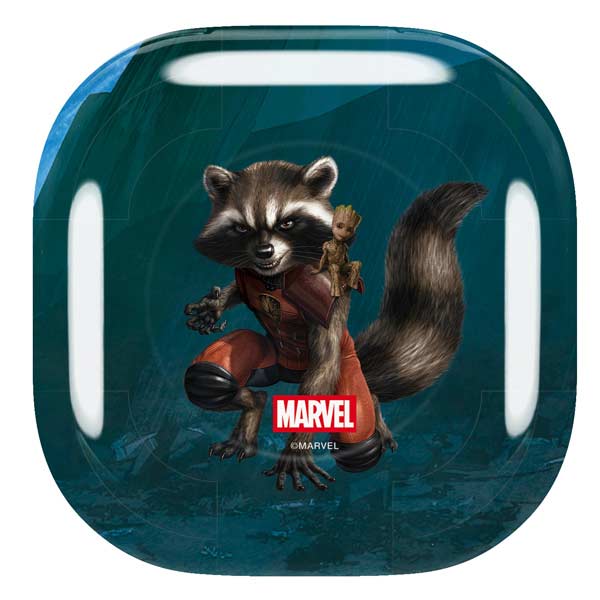Marvel Rocket and Baby Groot Cosmic Bond Galaxy Buds Live Skin