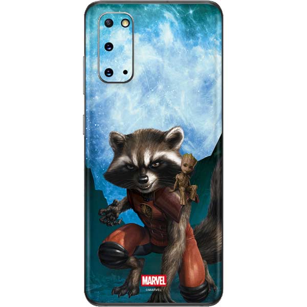 Marvel Rocket and Baby Groot Cosmic Bond Galaxy S20 Skin