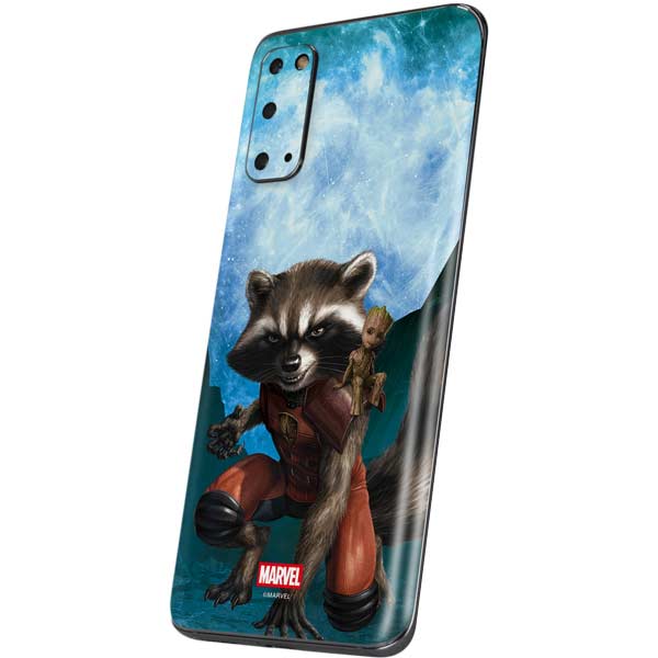 Marvel Rocket and Baby Groot Cosmic Bond Galaxy S20 Skin