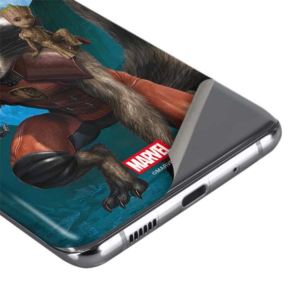 Marvel Rocket and Baby Groot Cosmic Bond Galaxy S20 Skin