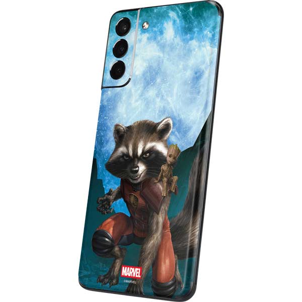 Marvel Rocket and Baby Groot Cosmic Bond Galaxy S21 5G Skin