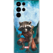 Marvel Rocket and Baby Groot Cosmic Bond Galaxy S22 Ultra Skin
