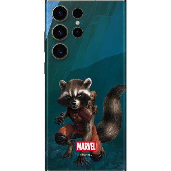 Marvel Rocket and Baby Groot Cosmic Bond Galaxy S23 Ultra Skin