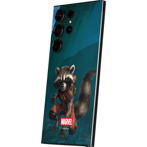 Marvel Rocket and Baby Groot Cosmic Bond Galaxy S24 Ultra Skin
