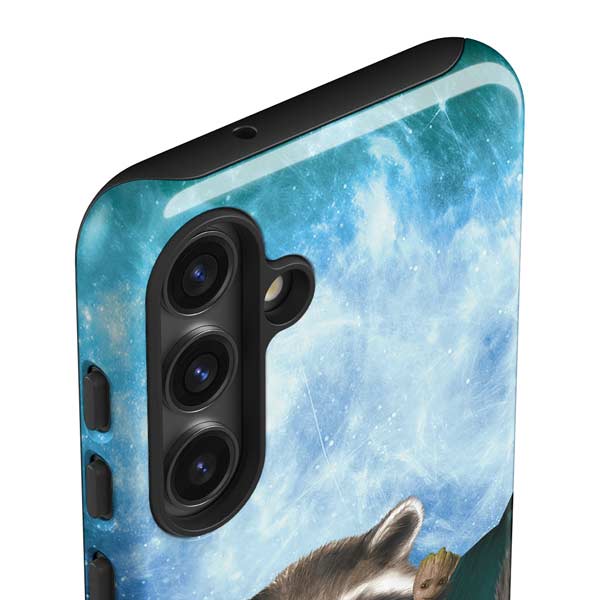 Marvel Rocket and Baby Groot Cosmic Bond Galaxy S25 Impact Case
