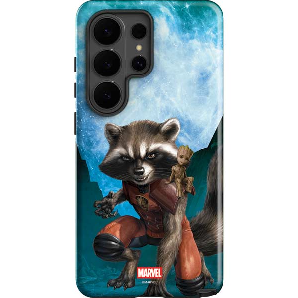 Marvel Rocket and Baby Groot Cosmic Bond Galaxy S26 Ultra Impact Case