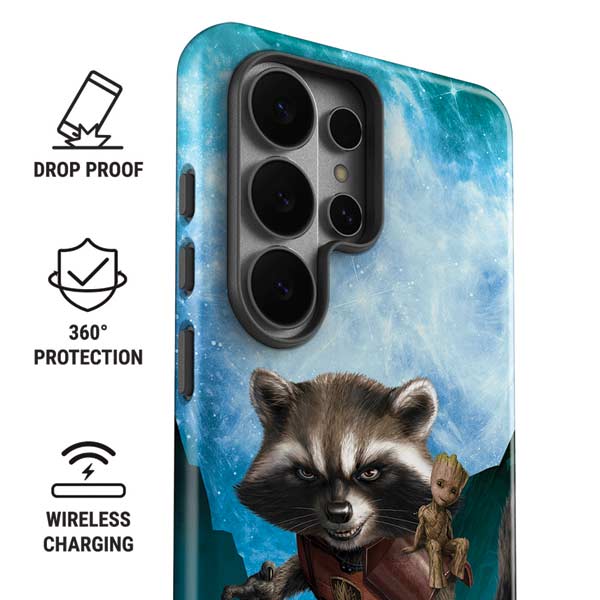 Marvel Rocket and Baby Groot Cosmic Bond Galaxy S26 Ultra Impact Case