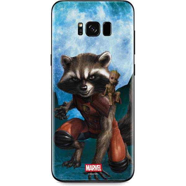 Marvel Rocket and Baby Groot Cosmic Bond Galaxy S8 Skin