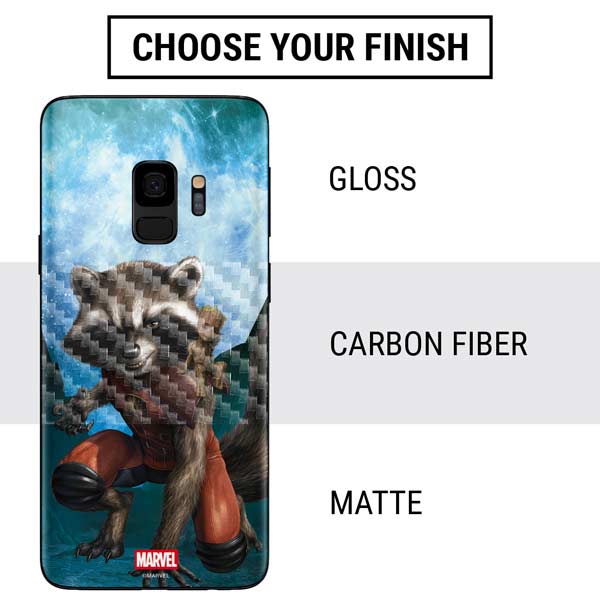 Marvel Rocket and Baby Groot Cosmic Bond Galaxy S9 Skin