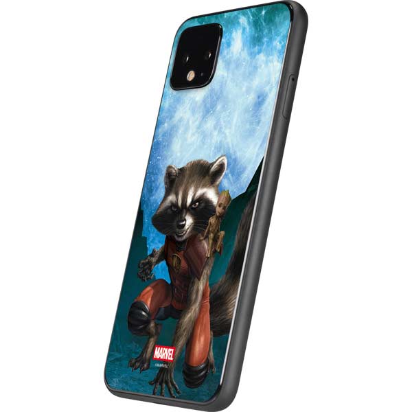 Marvel Rocket and Baby Groot Cosmic Bond Google Pixel 4 Skin