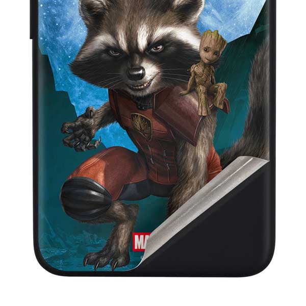Marvel Rocket and Baby Groot Cosmic Bond Google Pixel 4a Skin