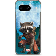 Marvel Rocket and Baby Groot Cosmic Bond Google Pixel 8 Skin