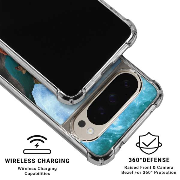Marvel Rocket and Baby Groot Cosmic Bond Google Pixel 9 Pro XL Clear Case