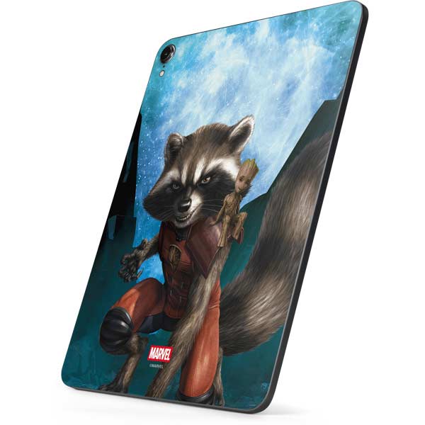 Marvel Rocket and Baby Groot Cosmic Bond Apple iPad Pro Skin