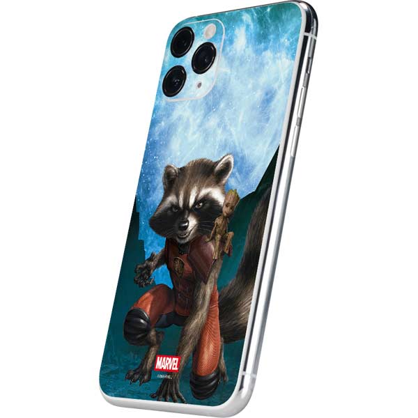 Marvel Rocket and Baby Groot Cosmic Bond iPhone 11 Pro Skin