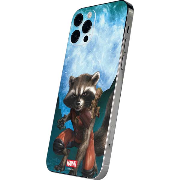 Marvel Rocket and Baby Groot Cosmic Bond iPhone 12 Pro Max Skin