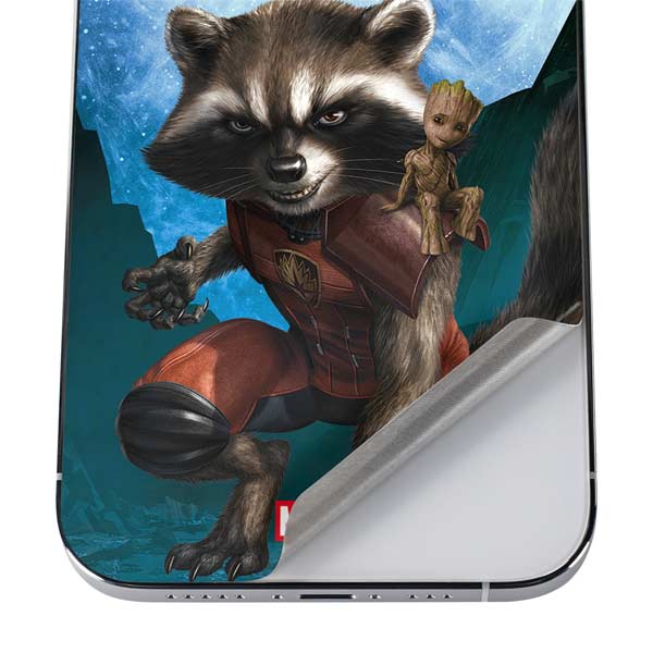 Marvel Rocket and Baby Groot Cosmic Bond iPhone 12 Pro Max Skin