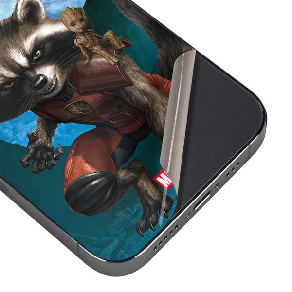 Marvel Rocket and Baby Groot Cosmic Bond iPhone 13 Pro Skin