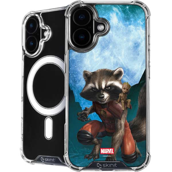 Marvel Rocket and Baby Groot Cosmic Bond iPhone 16 MagSafe Case