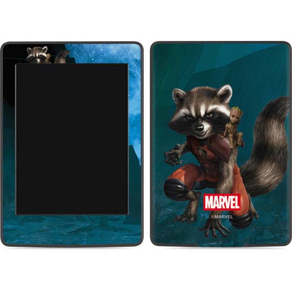 Marvel Rocket and Baby Groot Cosmic Bond Amazon Kindle Skin