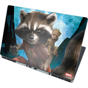 Marvel Rocket and Baby Groot Cosmic Bond Dell Precision Skin