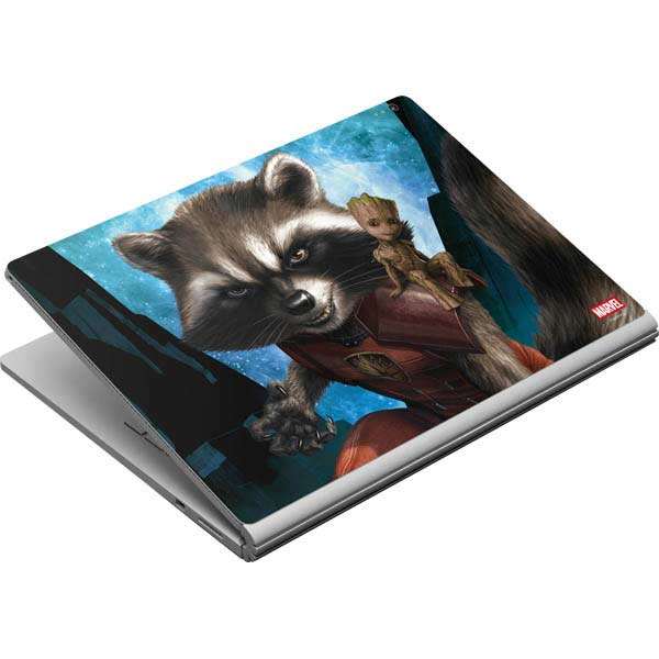 Marvel Rocket and Baby Groot Cosmic Bond Surface Book Skin