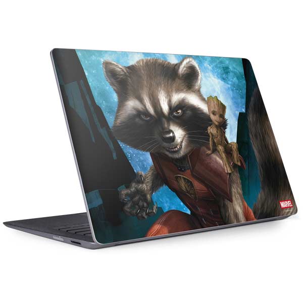 Marvel Rocket and Baby Groot Cosmic Bond Surface Laptop 2 Skin