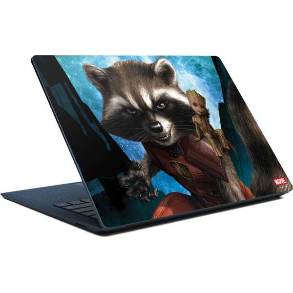 Marvel Rocket and Baby Groot Cosmic Bond Surface Laptop Skin