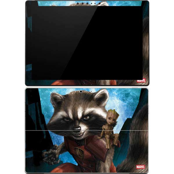 Marvel Rocket and Baby Groot Cosmic Bond Surface Pro 4 Skin