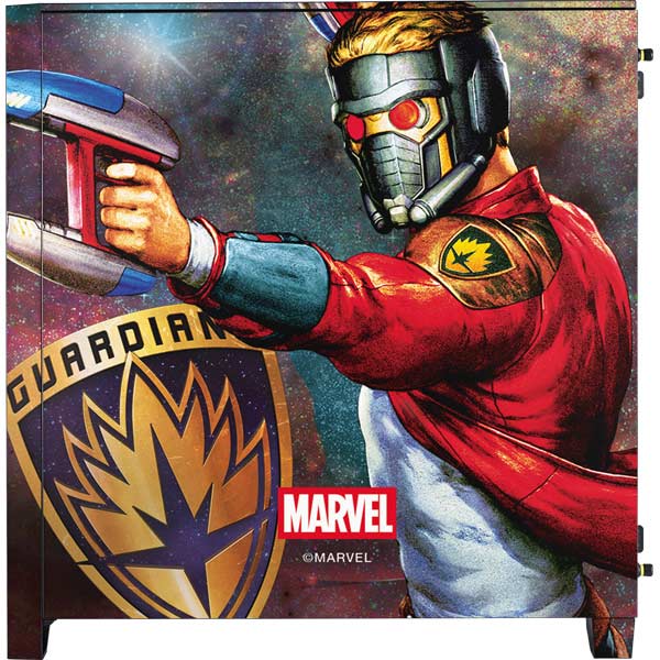 Marvel Star-Lord Cosmic Commander Corsair 4000D Tempered Glass Mid-Tower ATX Case Skin