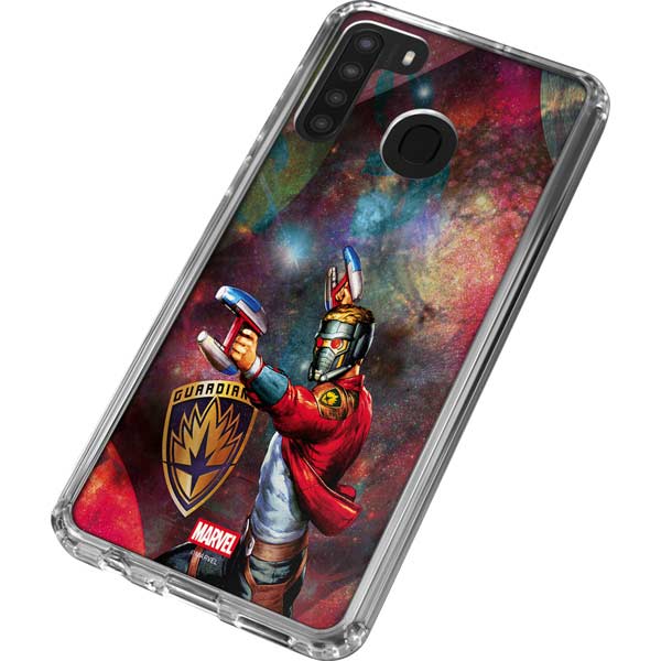 Marvel Star-Lord Cosmic Commander Galaxy A21 Clear Case