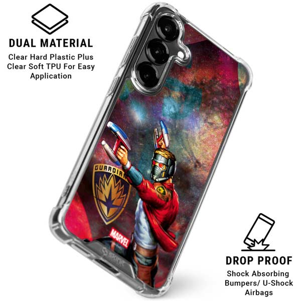 Marvel Star-Lord Cosmic Commander Galaxy S26 Clear Case
