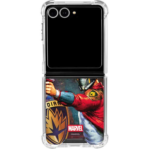Marvel Star-Lord Cosmic Commander Galaxy Z Flip7 Clear Case