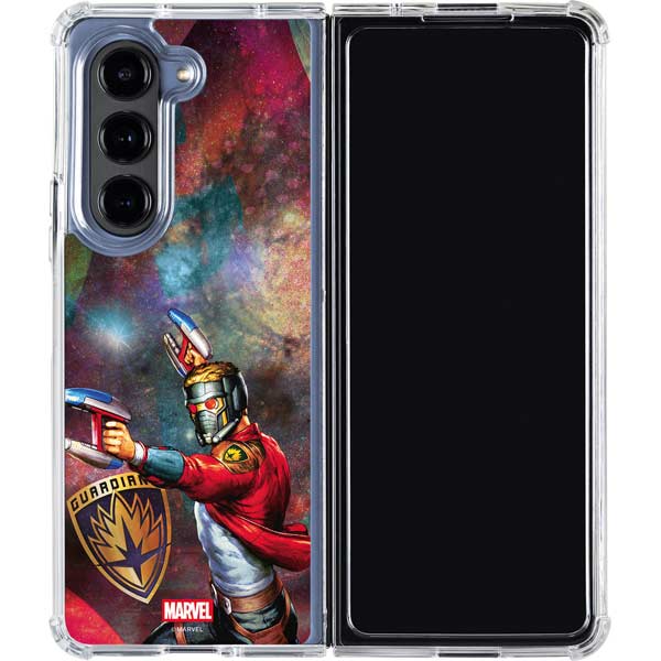Marvel Star-Lord Cosmic Commander Galaxy Z Fold5 5G Clear Case
