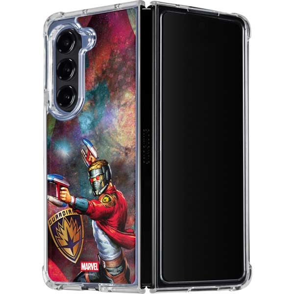 Marvel Star-Lord Cosmic Commander Galaxy Z Fold5 5G Clear Case