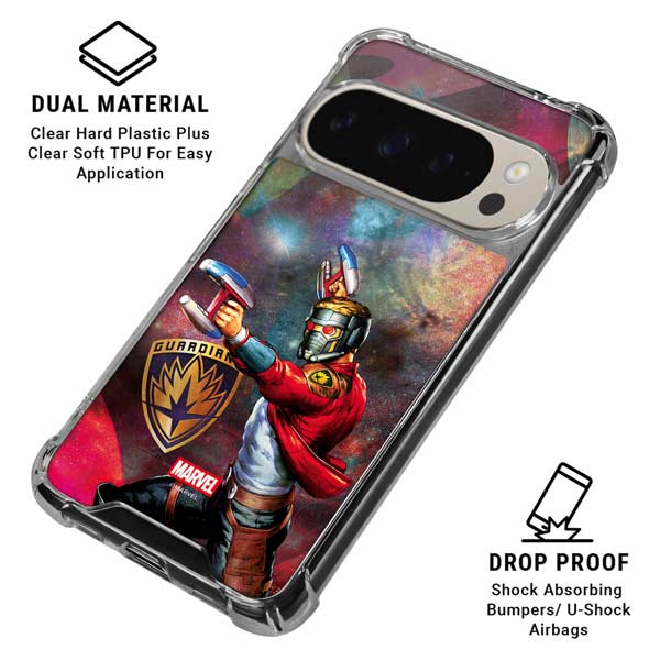 Marvel Star-Lord Cosmic Commander Google Pixel 9 Pro XL Clear Case