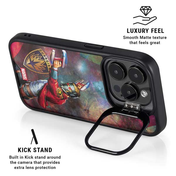 Marvel Star-Lord Cosmic Commander iPhone 14 Pro Kickstand Case