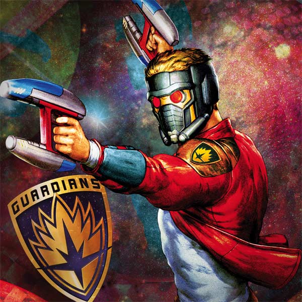Marvel Star-Lord Cosmic Commander PlayStation 4 Gold Wireless Headset Skin