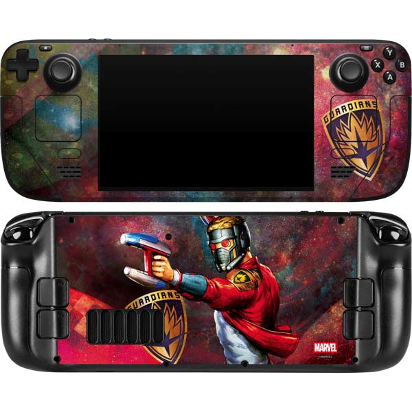 Marvel Star-Lord Cosmic Commander Steam Deck Handheld Gaming Computer OLED Skin