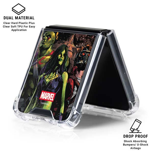 Marvel Guardians of the Galaxy Cosmic Unity Galaxy Z Flip7 Clear Case
