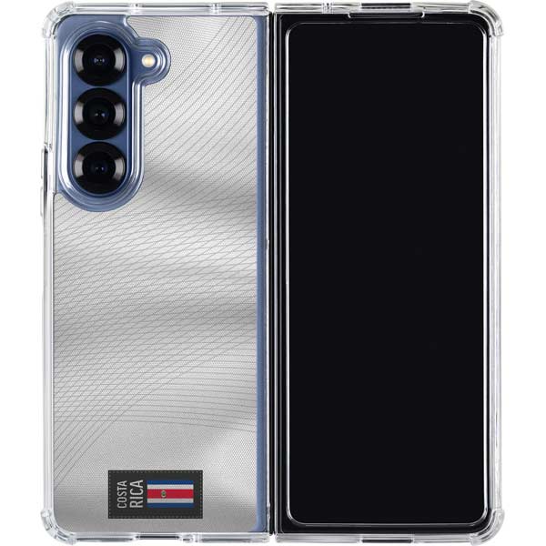 Costa Rica Soccer Flag Galaxy Z Fold7 Clear Case