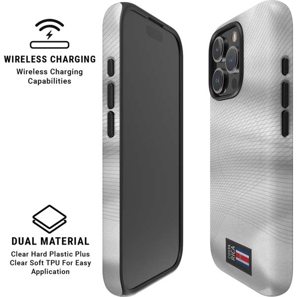 Costa Rica Soccer Flag iPhone 16 Pro Max Magsafe Impact Case