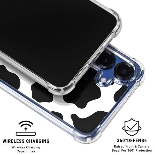 Cow Print Galaxy S25 Plus Clear Case