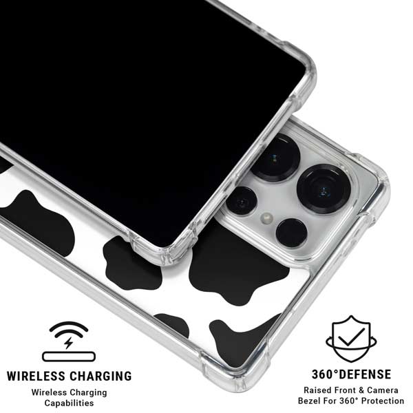 Cow Print Galaxy S25 Ultra Clear Case