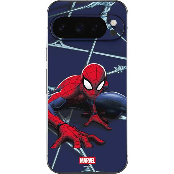 Marvel Spiderman Crawling Spiderman Google Pixel 10 Pro XL Skin