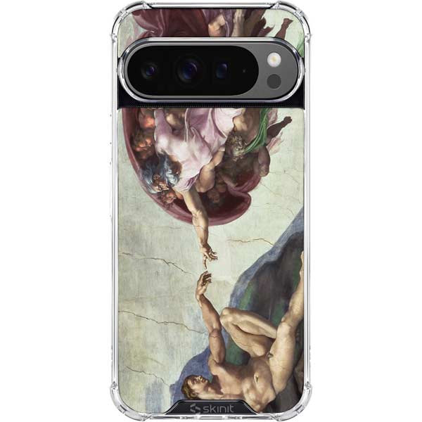 Creation of Adam by Michelangelo Google Pixel 10 Pro XL Clear Case