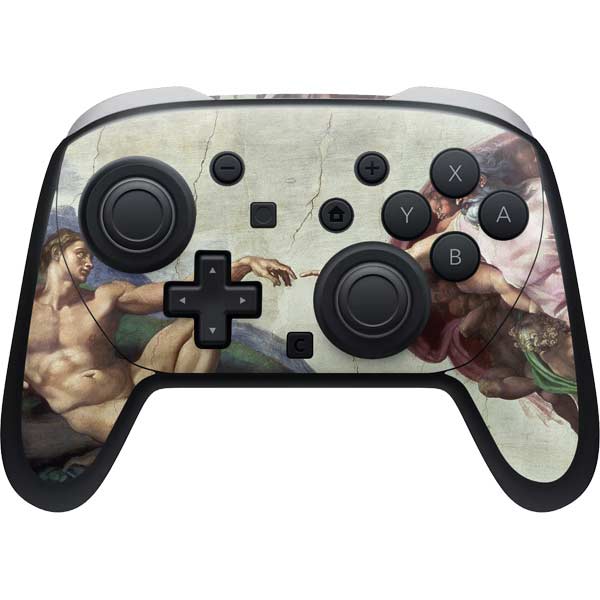 Creation of Adam by Michelangelo Nintendo Switch 2 (2025) Pro Controller Skin