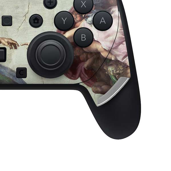 Creation of Adam by Michelangelo Nintendo Switch 2 (2025) Pro Controller Skin