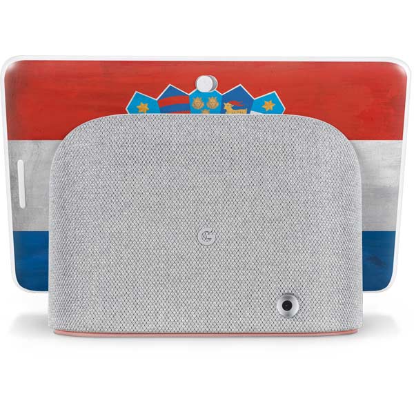 Croatia Flag Distressed Google Home Hub Skin